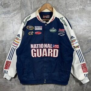 Vintage Dale Earnhardt Jr. #88 National Guard & AMP Energy Racing Jacket Men XXL